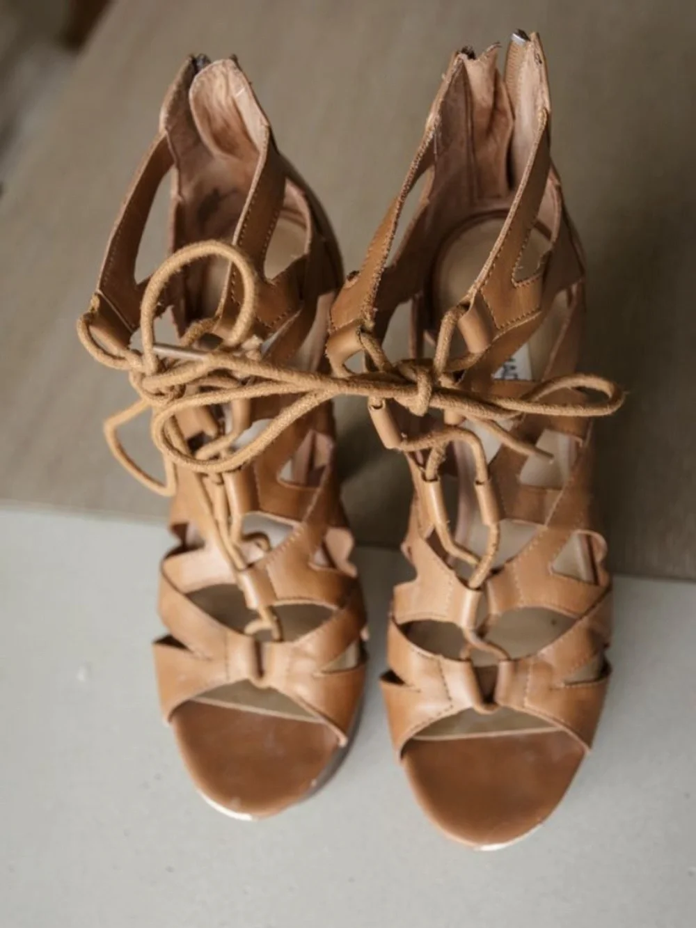 Steve Madden Lace-up Platform Heels